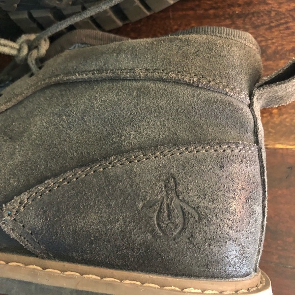 Original Penguin Gray Melvin Suede Chukka Boots - Picture 4 of 6